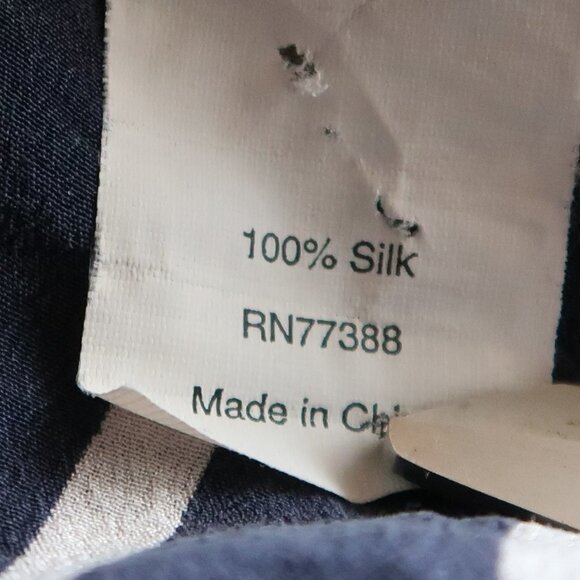 J. Crew Navy Striped 100% Silk Nautical Drop Waist Short Sleeve Mini Dress Small - Picture 10 of 11